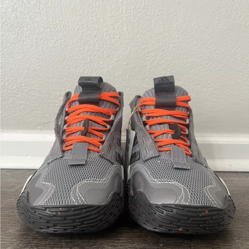 Adidas Exhibit B Candace PE Black/Gray/Orange Basketball Women Shoe Siz 7 GZ2351 - Picture 2 of 11